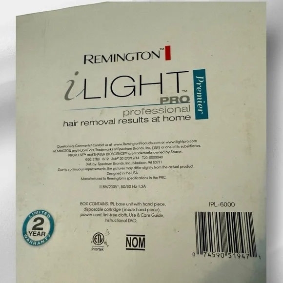 Remington iLight Professional Premier Hair Removal System - Picture 7 of 7